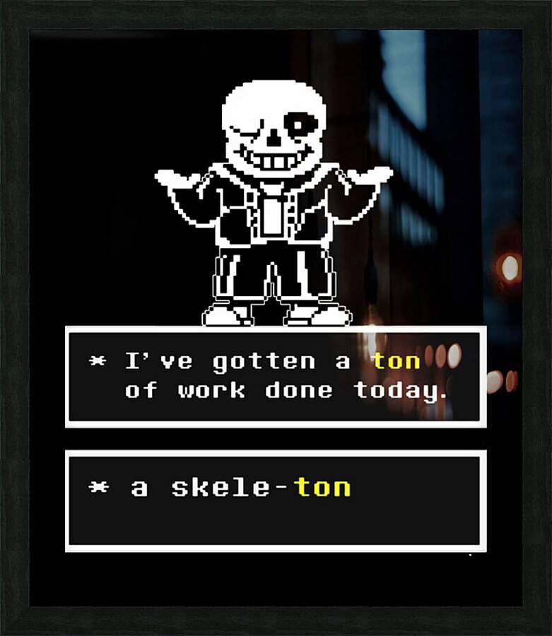 Undertale 43 Picture Frame print