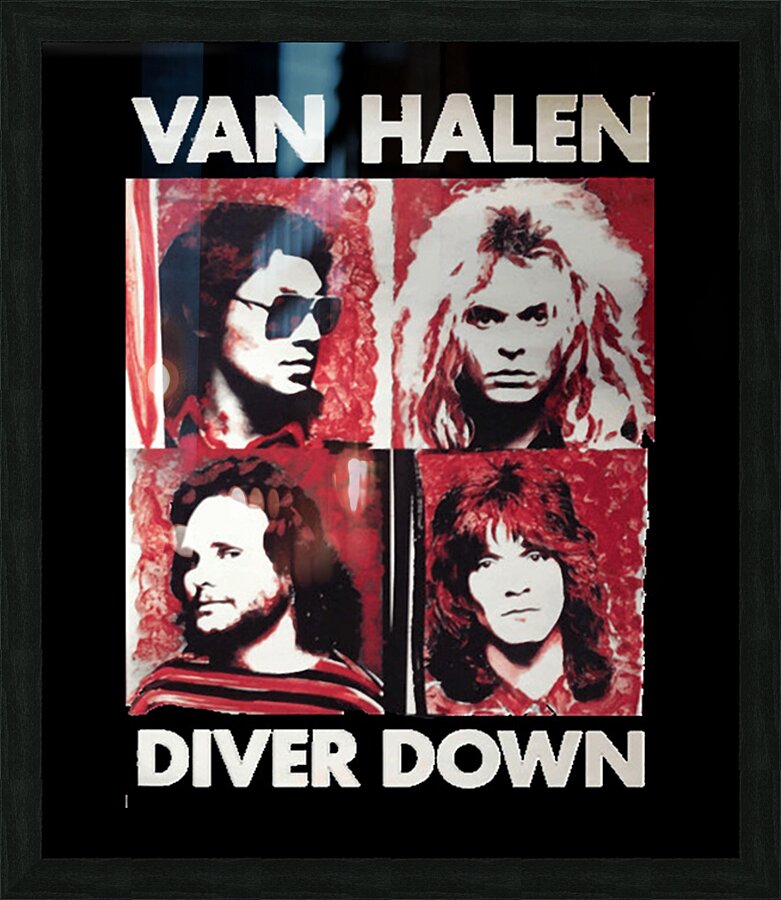 Van Halen 10 Picture Frame print