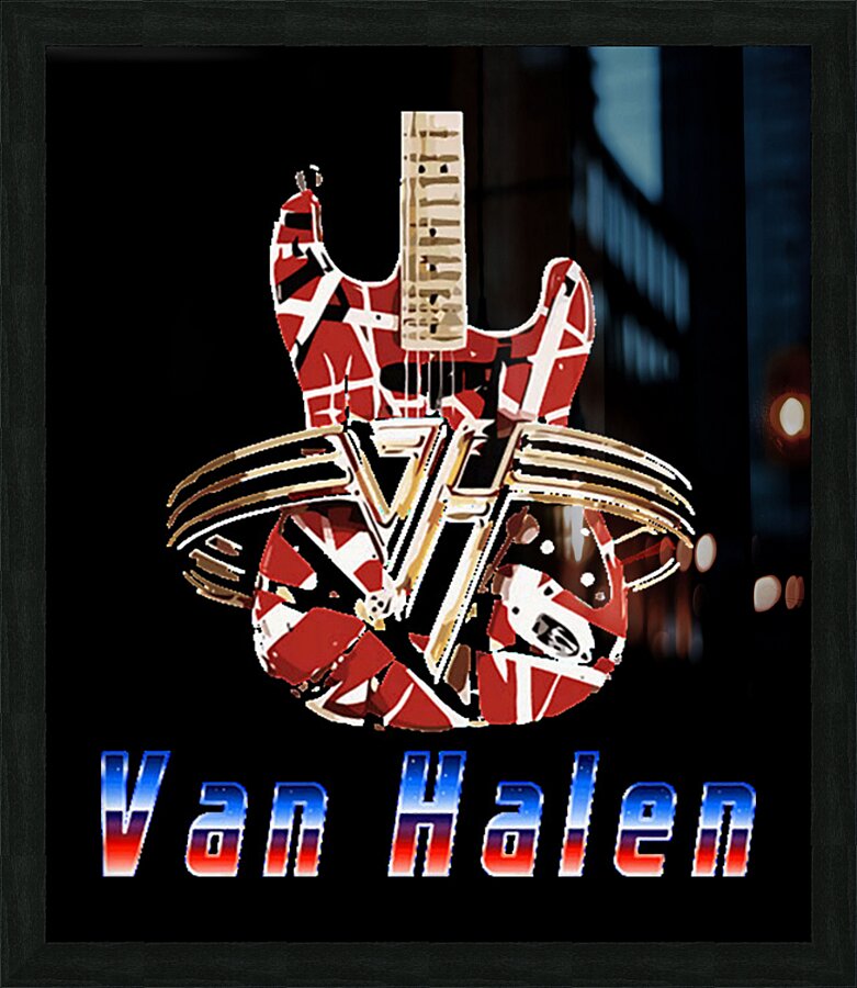 Van Halen 17 Picture Frame print