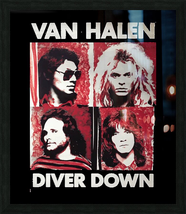 Van Halen 56 Picture Frame print
