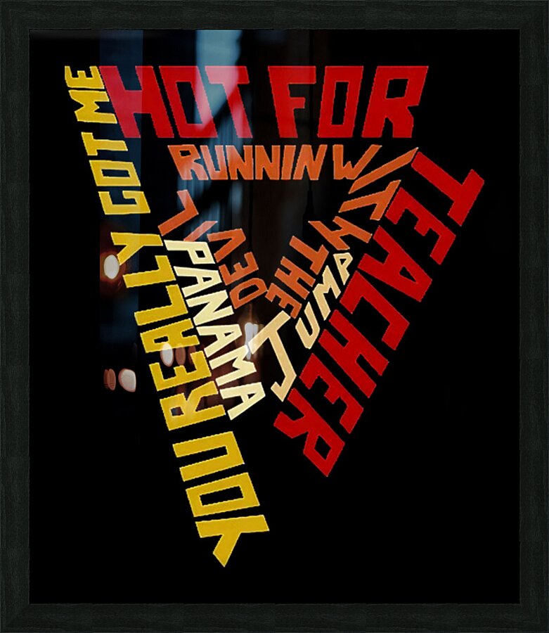 Van Halen 14 Picture Frame print