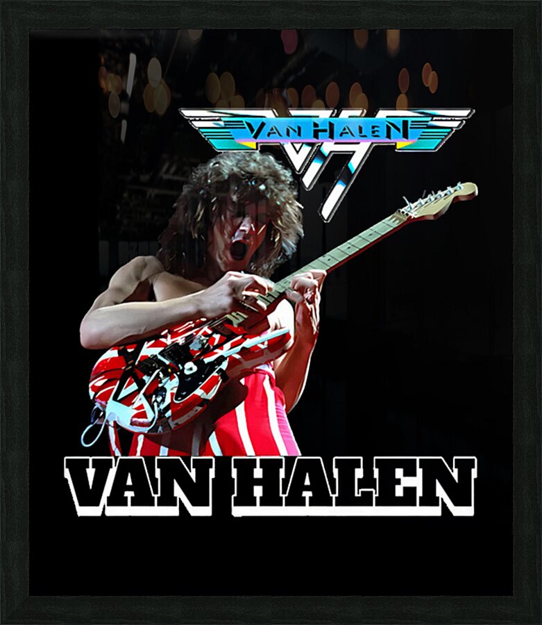 Van Halen 5 Picture Frame print