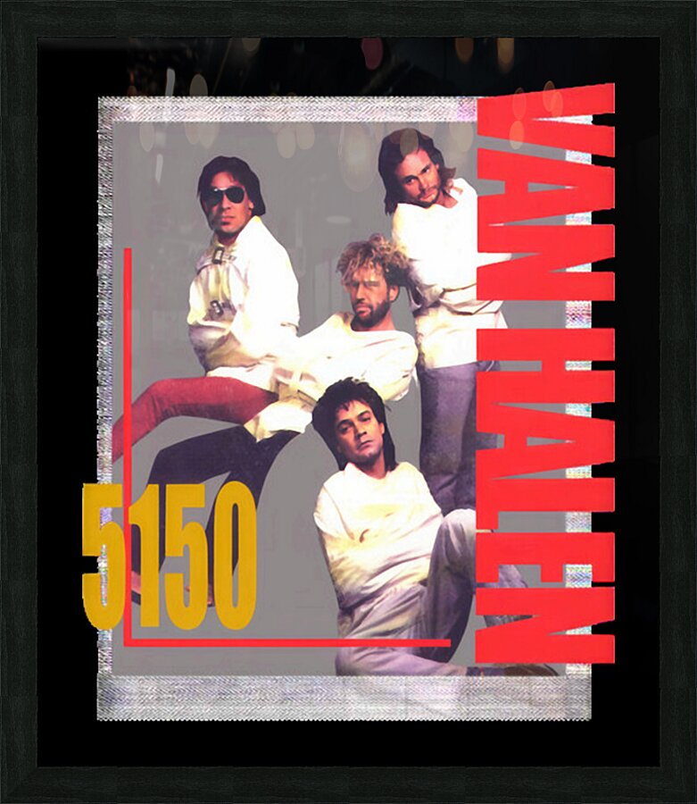 Van Halen 9 Picture Frame print
