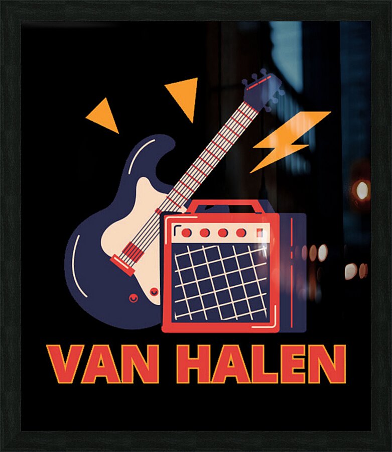 Van Halen 3 Picture Frame print