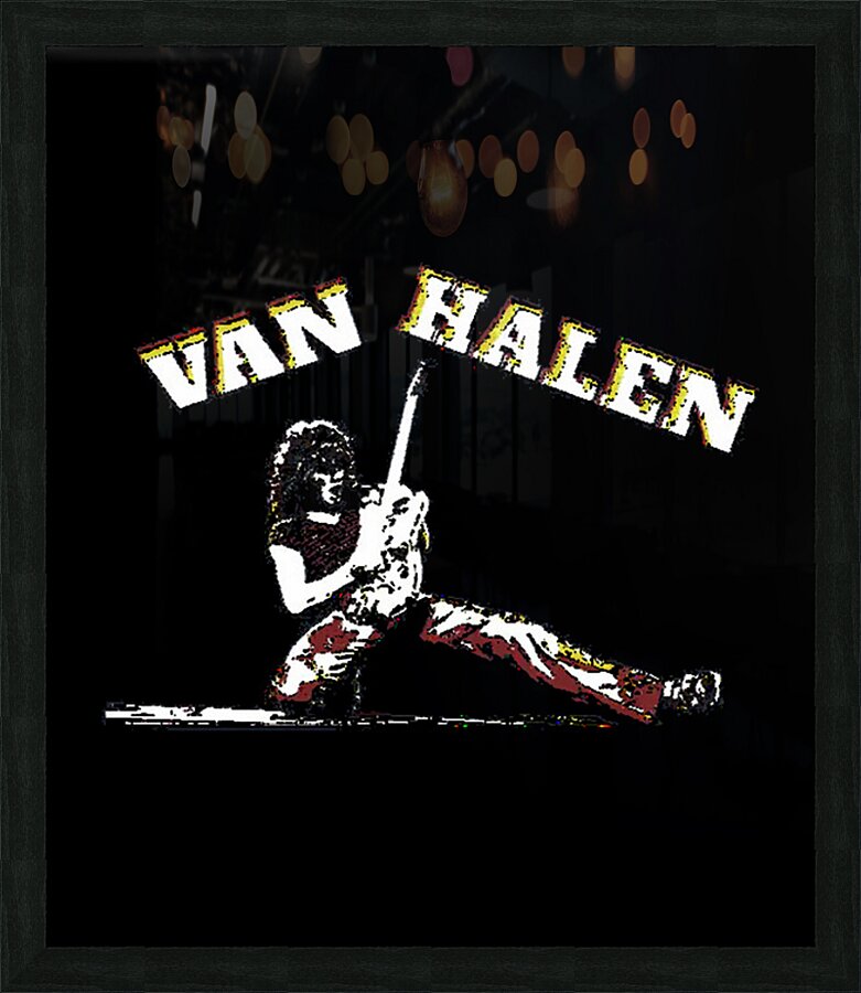 Van Halen 9 Picture Frame print