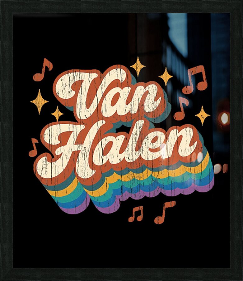 Van Halen 14 Picture Frame print