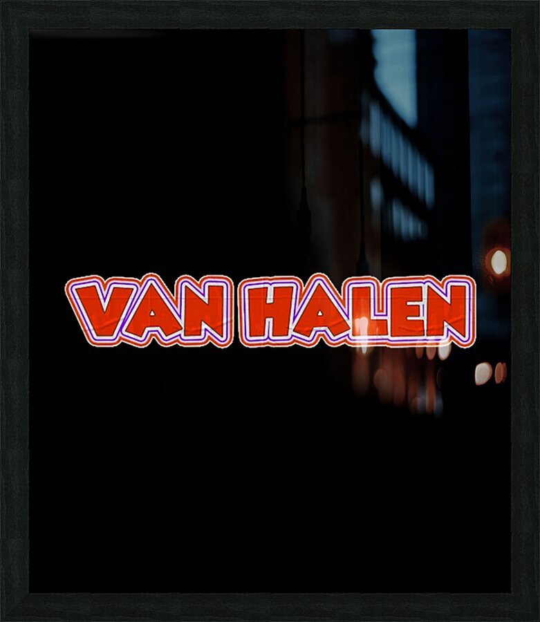Van Halen 16 Picture Frame print