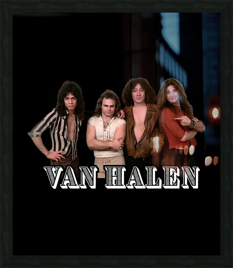 Van Halen 8 Picture Frame print