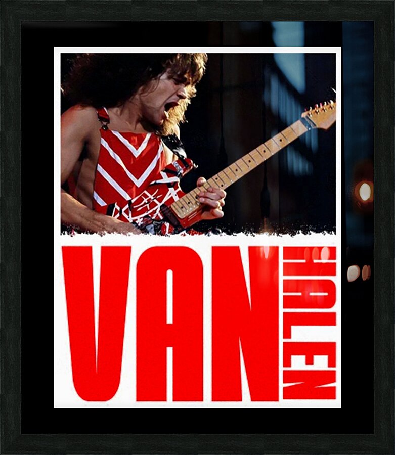 Van Halen 10 Picture Frame print