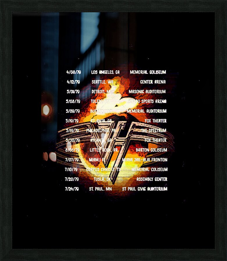 Van Halen 25 Picture Frame print