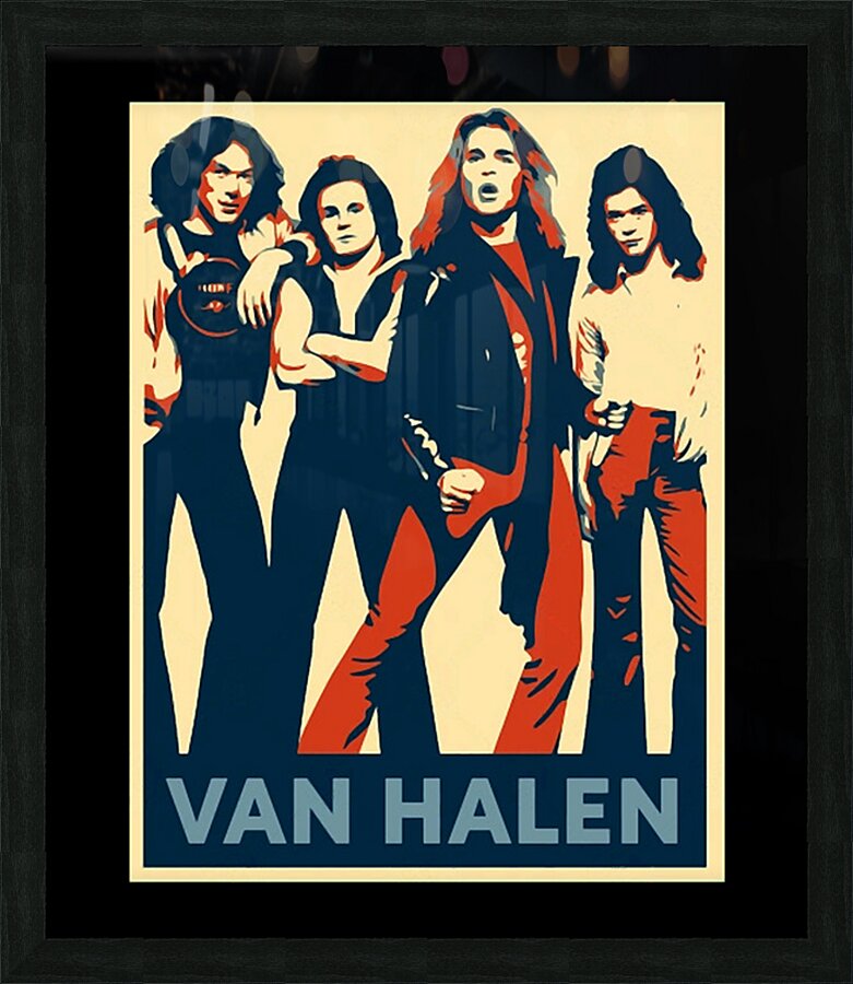 Van Halen 6 Picture Frame print