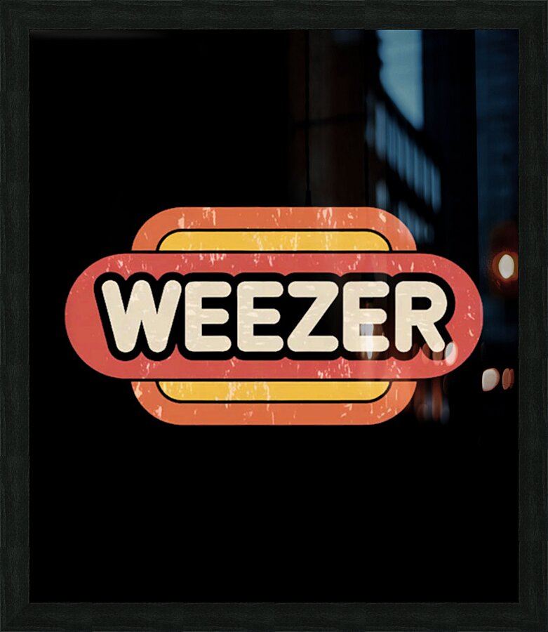 Weezer 21 Picture Frame print