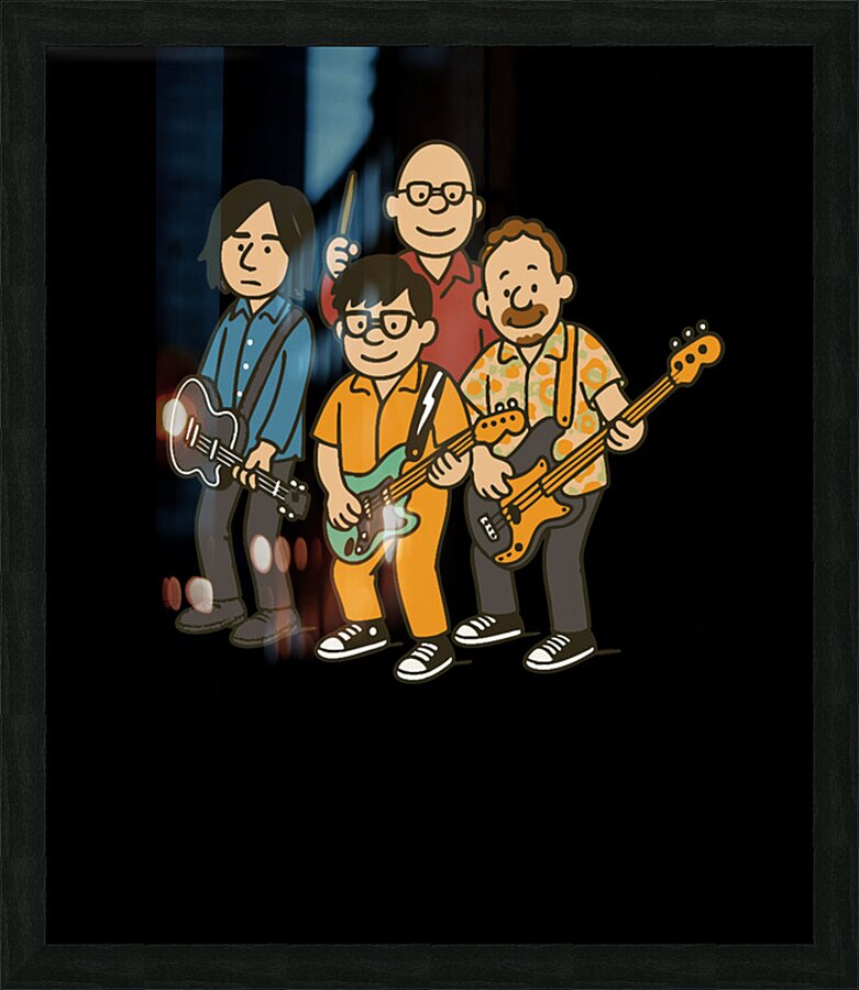 Weezer 46 Picture Frame print