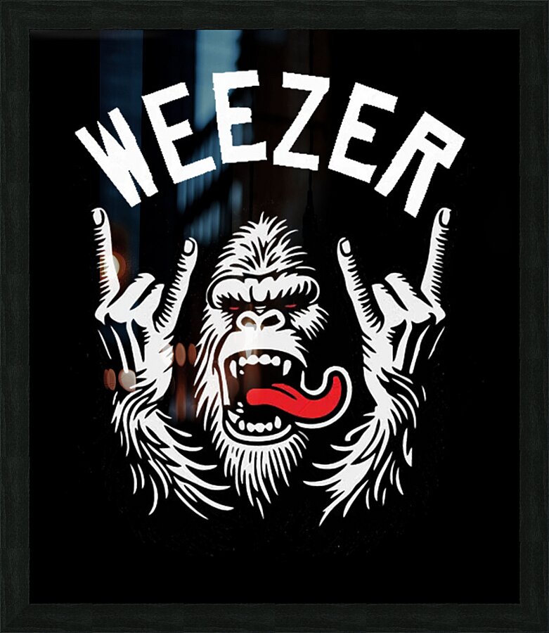 Weezer 48 Picture Frame print