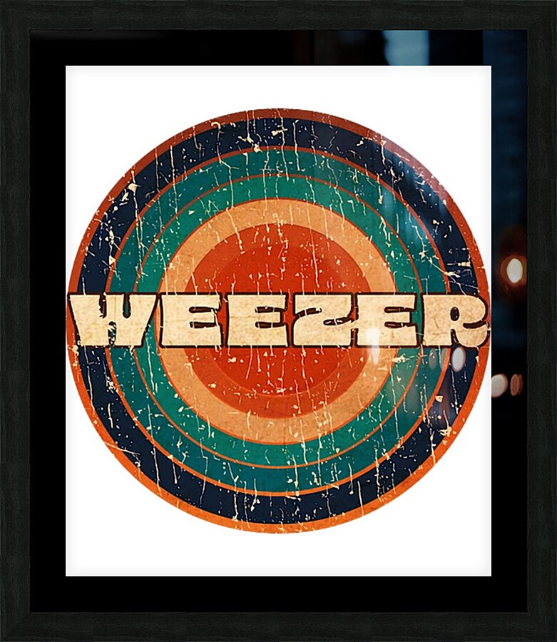 Weezer 5 Picture Frame print