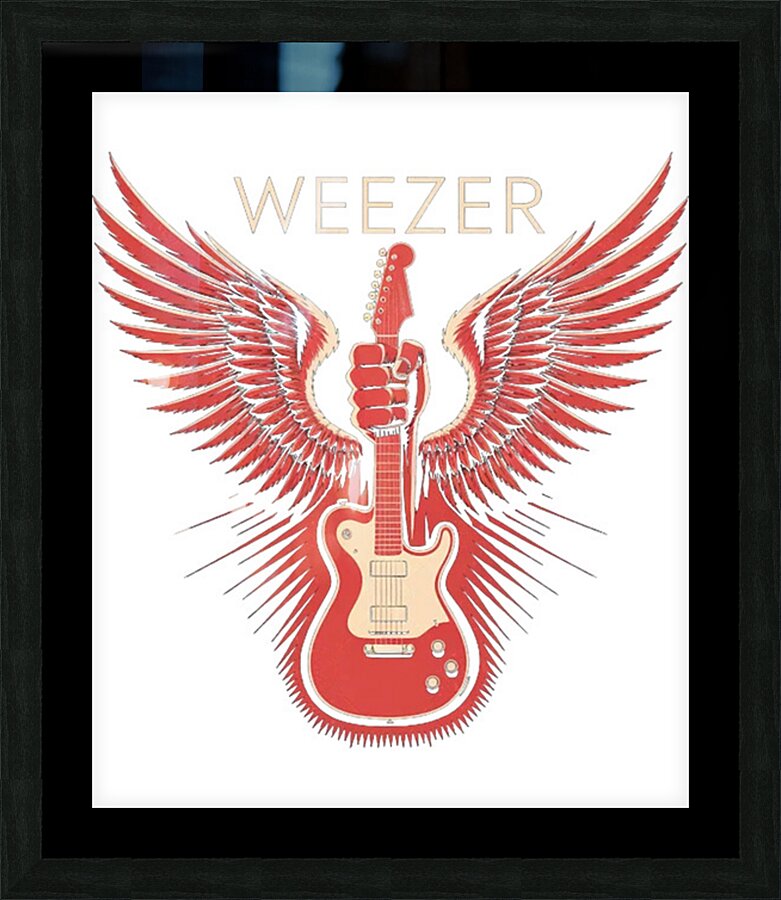 Weezer 18 Picture Frame print