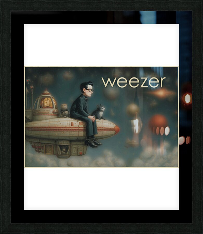Weezer 21 Picture Frame print