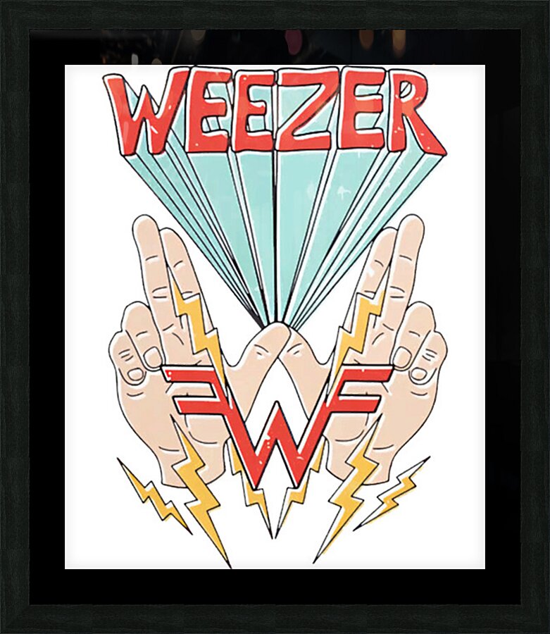Weezer 40 Picture Frame print