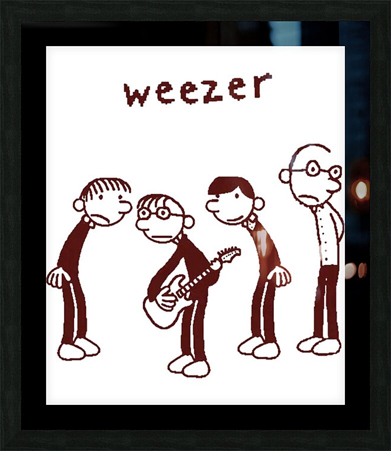 Weezer 48 Picture Frame print
