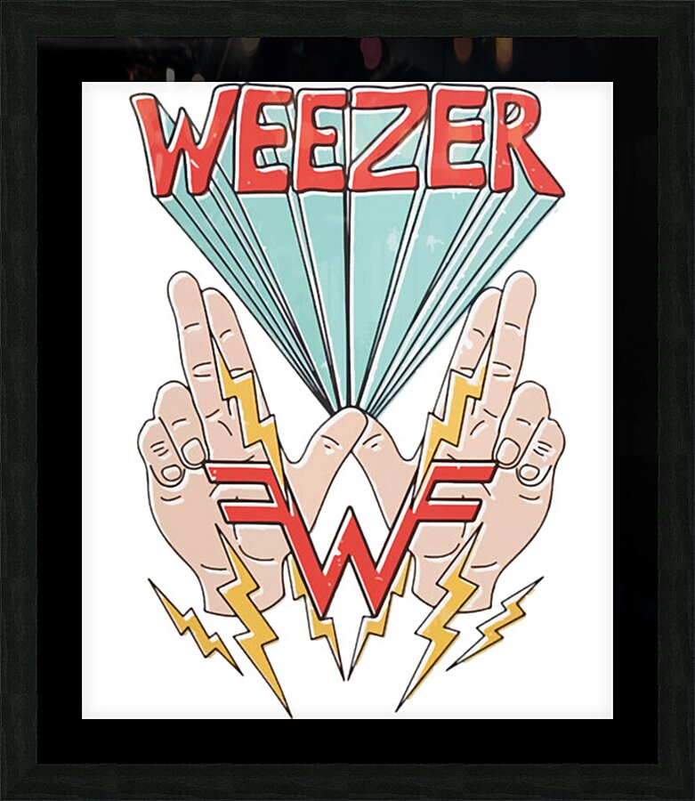 Weezer 9 Picture Frame print