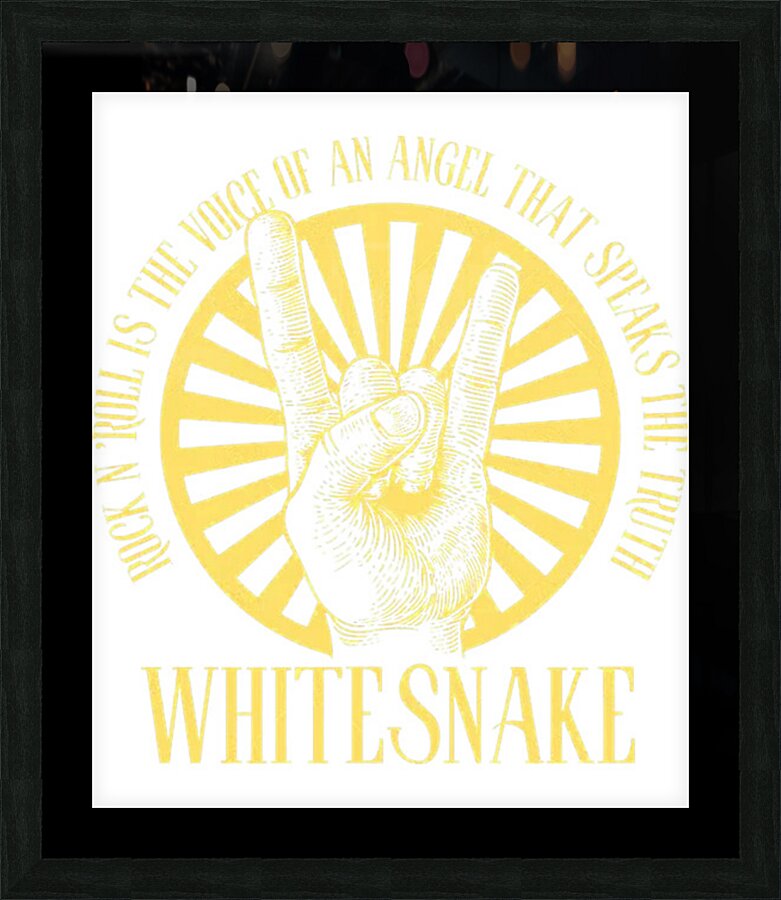 Whitesnake 5 Picture Frame print