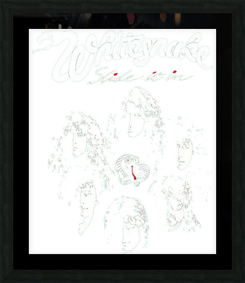 Whitesnake 12 Picture Frame print
