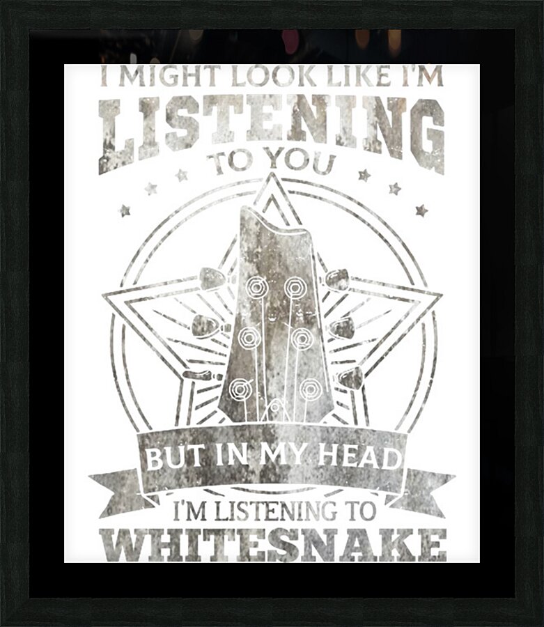 Whitesnake 19 Picture Frame print