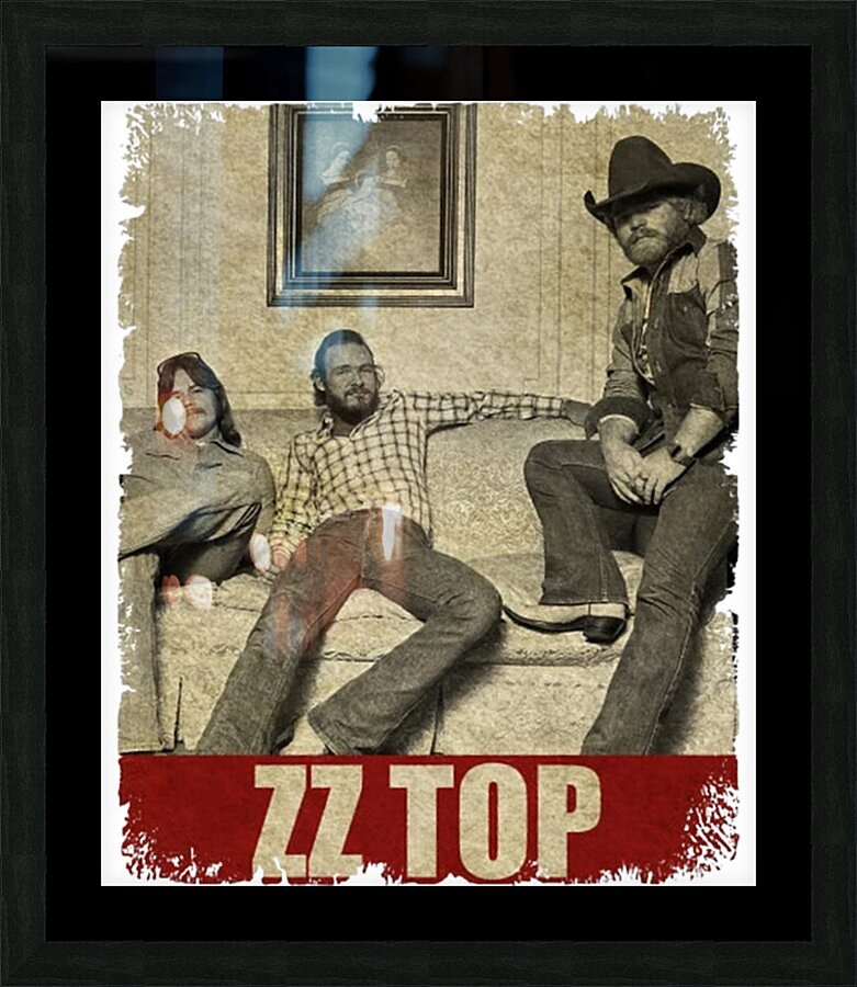 ZZ Top 3 Picture Frame print