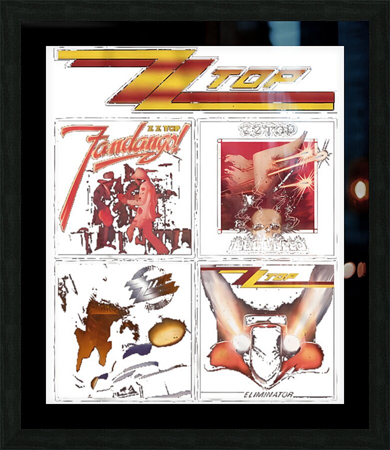 ZZ Top 19 Picture Frame print