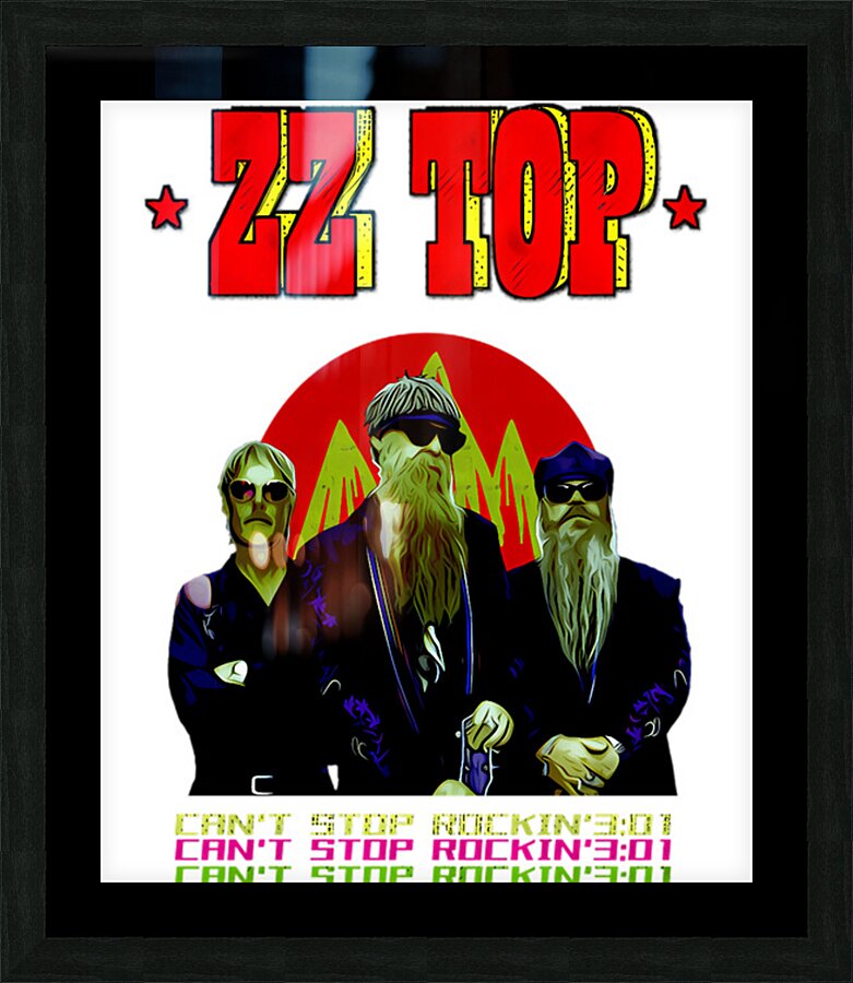 ZZ Top 20 Picture Frame print