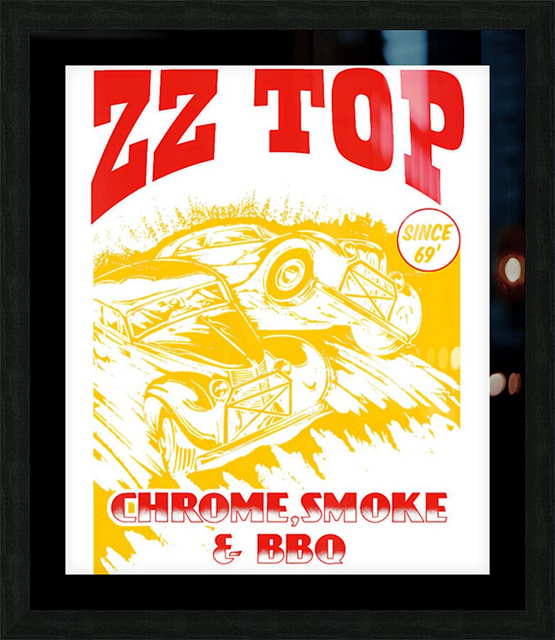 ZZ Top 33 Picture Frame print