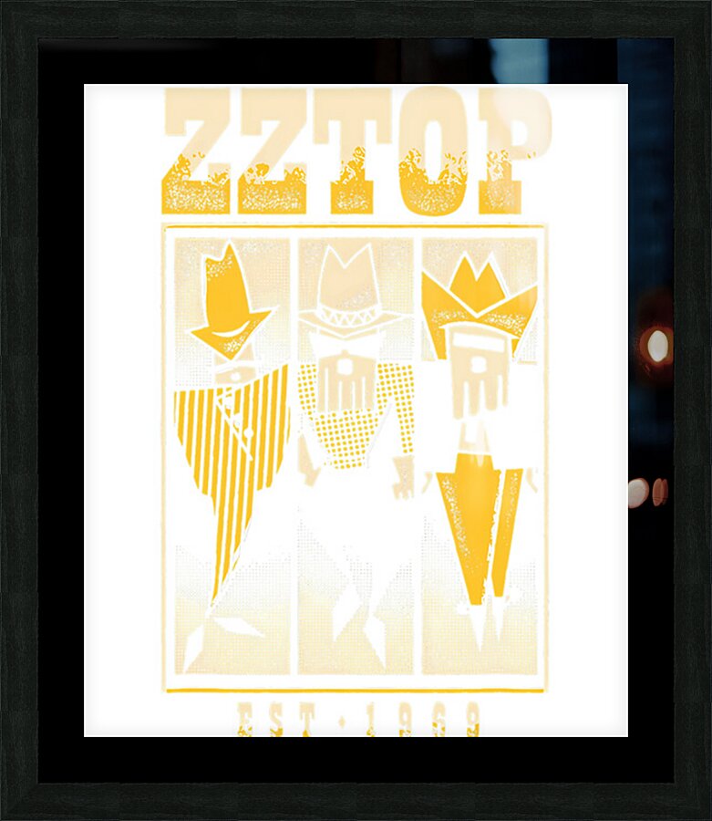 ZZ Top 40 Picture Frame print
