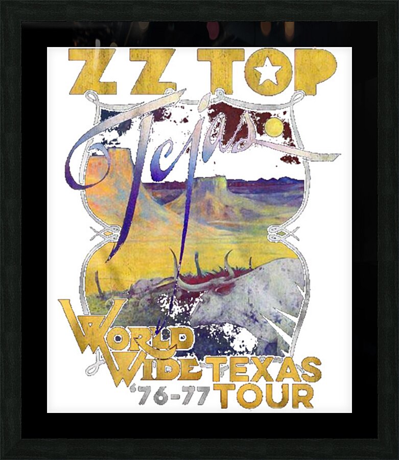 ZZ Top 53 Picture Frame print