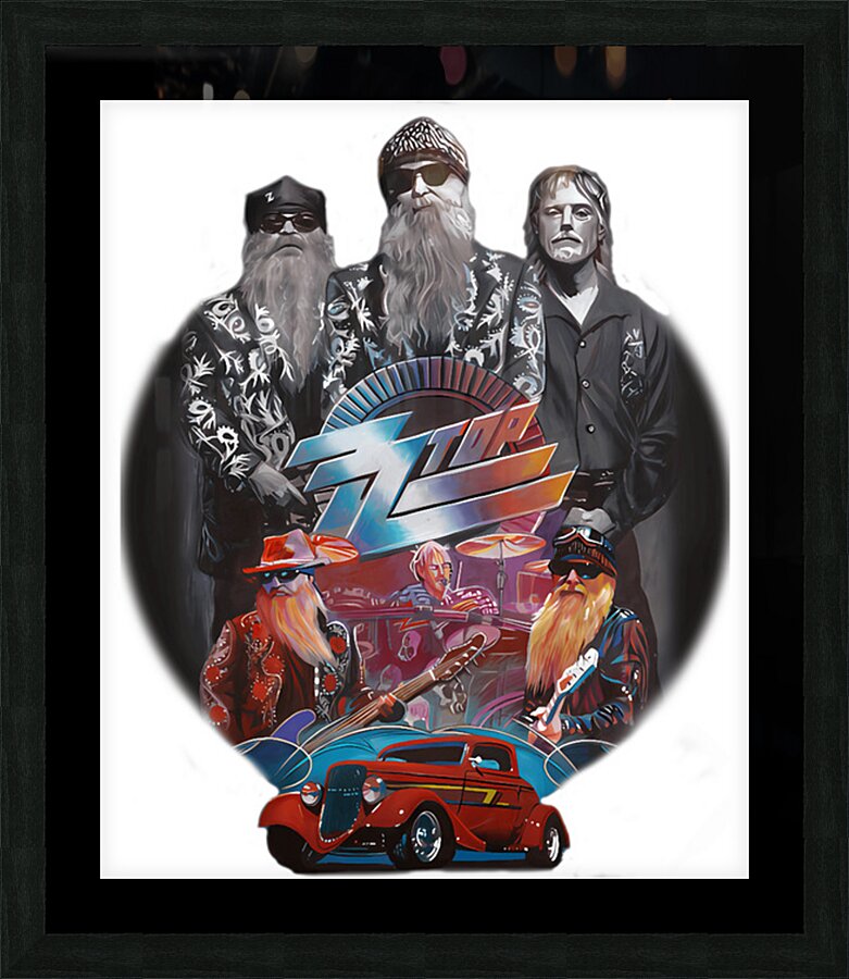 ZZ Top 60 Picture Frame print