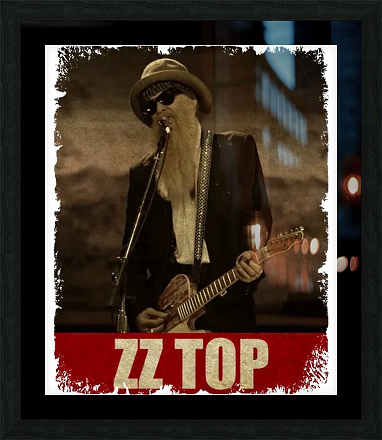 ZZ Top 62 Picture Frame print