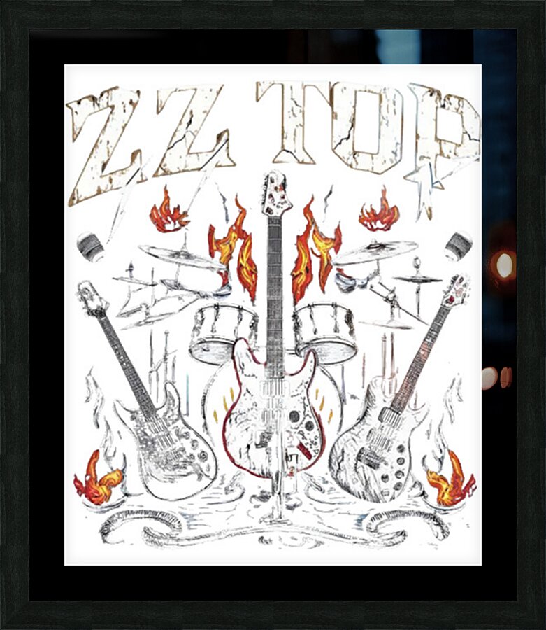 ZZ Top 36 Picture Frame print