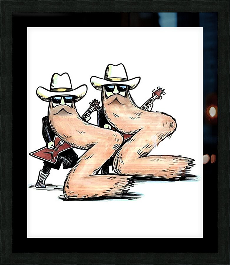 ZZ Top 52 Picture Frame print