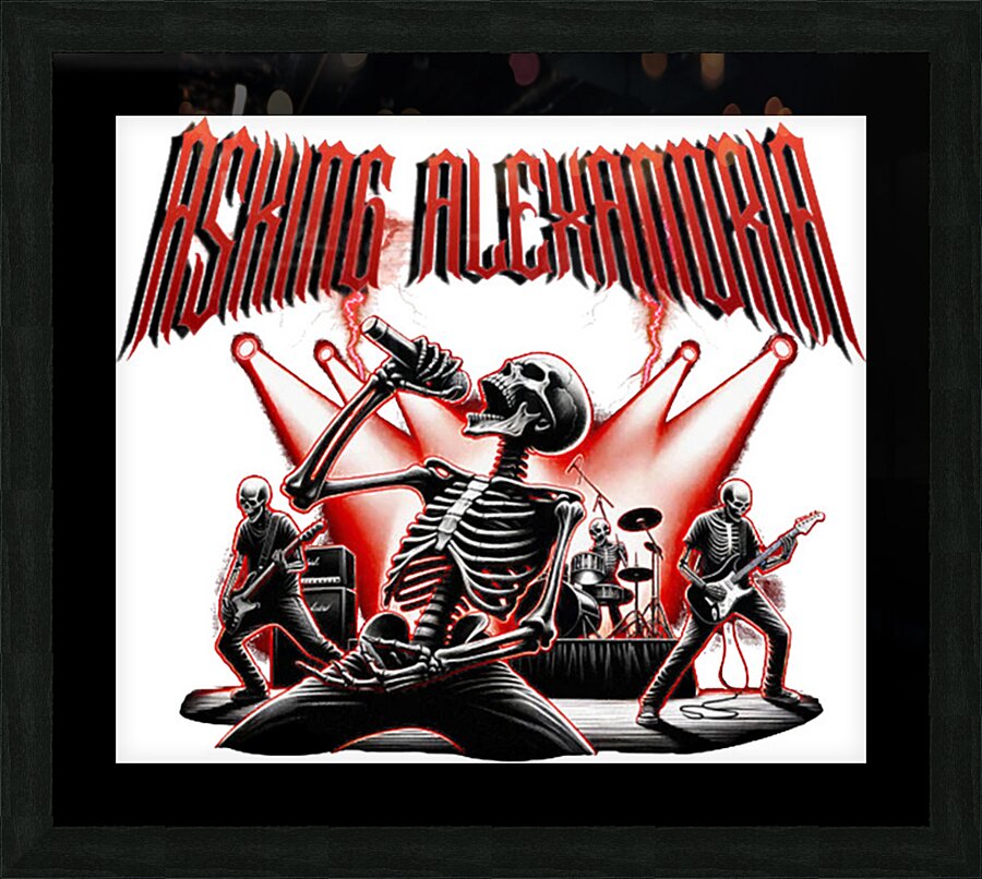 Asking Alexandria 21 Picture Frame print
