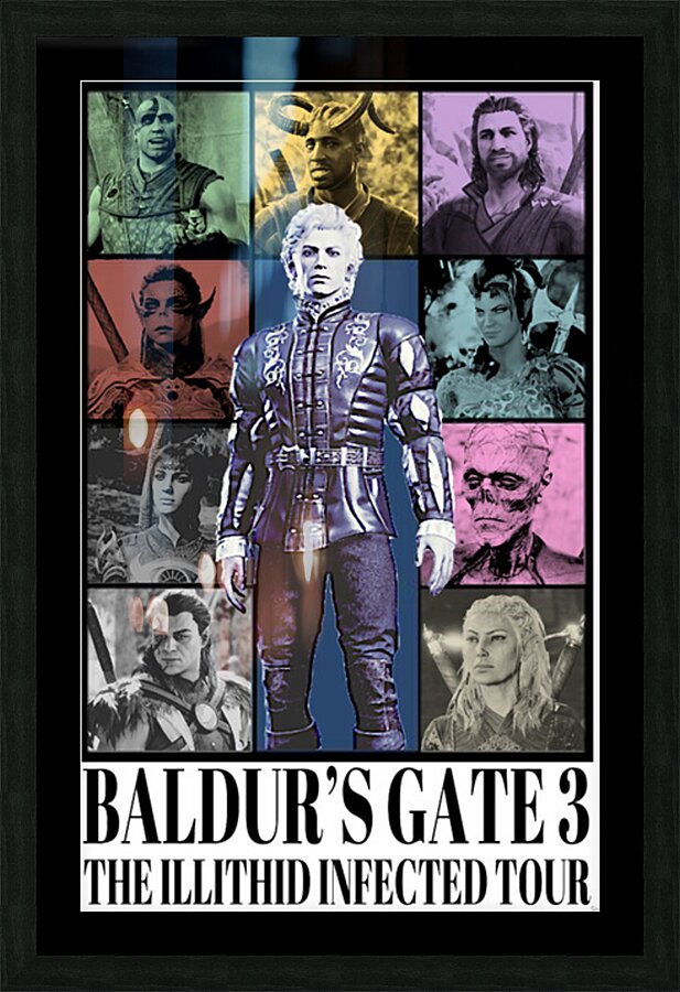 Baldurs Gate 54 Picture Frame print