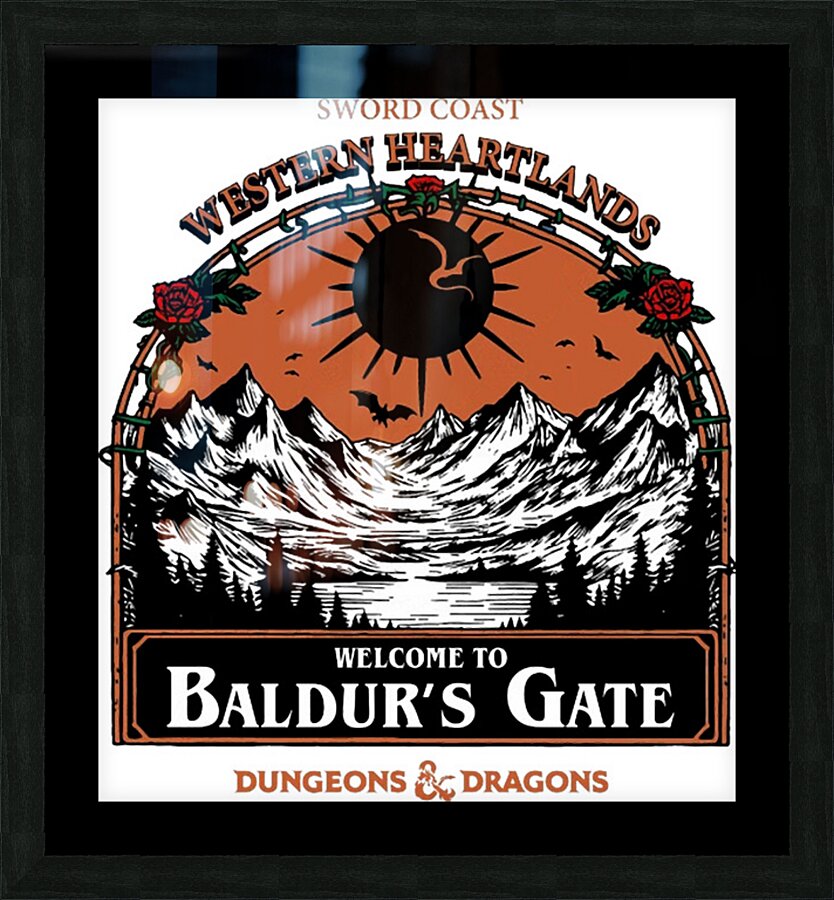Baldurs Gate 7 Picture Frame print