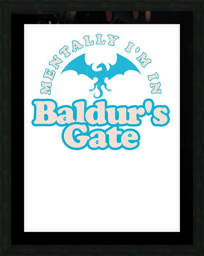 Baldurs Gate 24 Picture Frame print