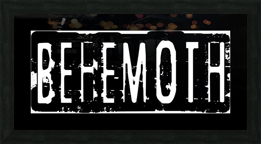 Behemoth 26 Picture Frame print