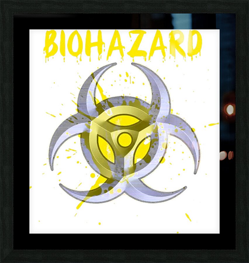 BIOHAZARD 27 Picture Frame print