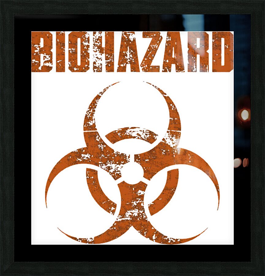 BIOHAZARD 33 Picture Frame print