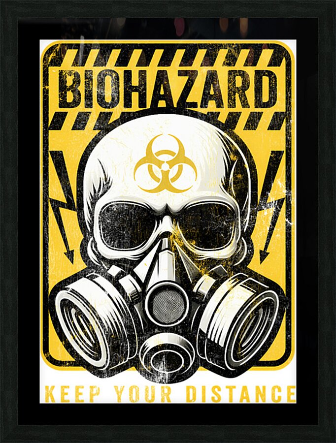 BIOHAZARD 38 Picture Frame print
