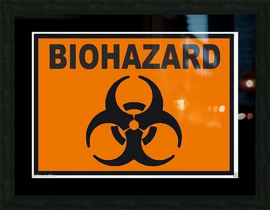 BIOHAZARD 43 Picture Frame Printing