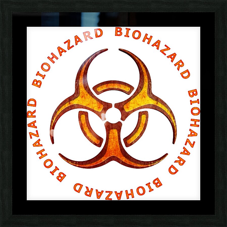 BIOHAZARD 53 Picture Frame print