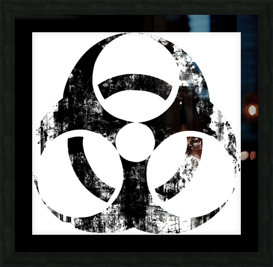 BIOHAZARD 55 Picture Frame print