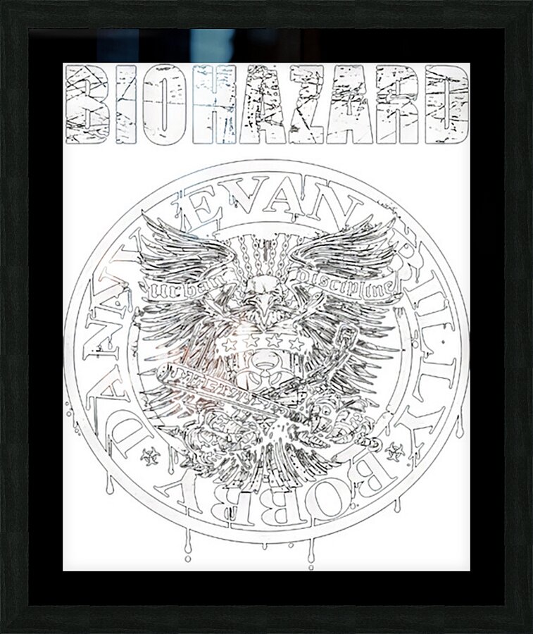 BIOHAZARD 58 Picture Frame print