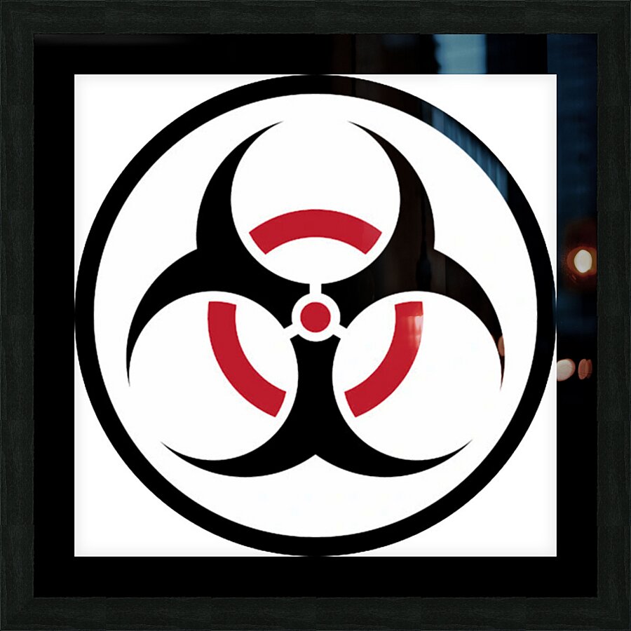 BIOHAZARD 59 Picture Frame print